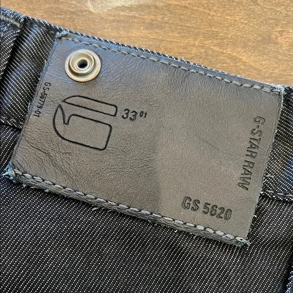 Men’s 32/34 G-Star Blue Raw Denim Jeans with Ergonomic Seaming & Pockets - Picture 7 of 8